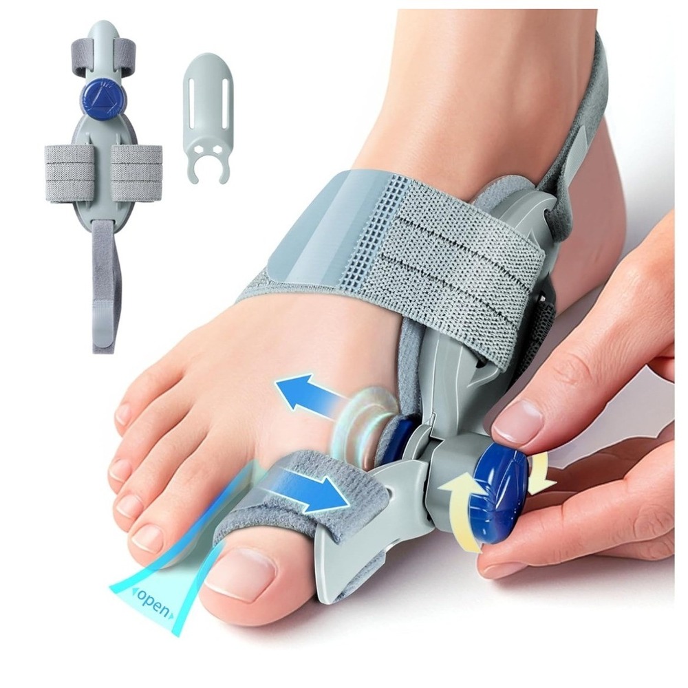 Bunion Corrector Adjustable Toe Straightener Orthopedic Splint Grey
Blue New